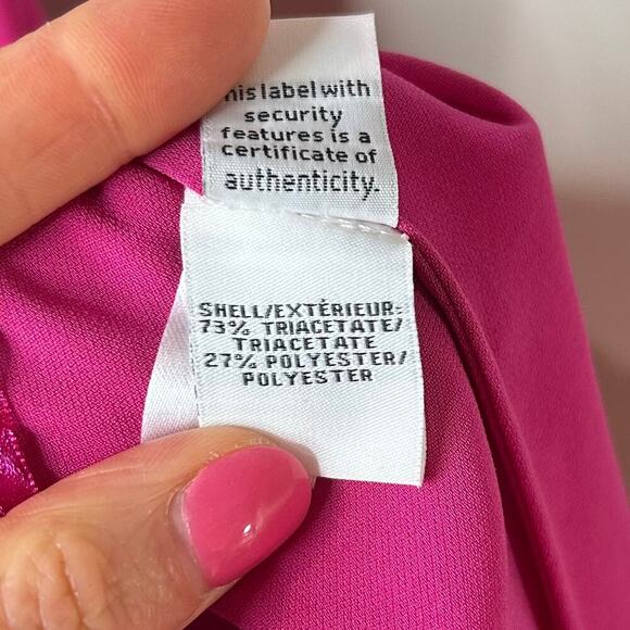 Diane Von Furstenberg Pink and Orange Kera Sleeveless Crepe Dress Size 6 - Picture 10 of 16